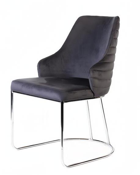 Moderne Design Textil Blau Lehnstuhl Armlehne Esszimmer Polsterstuhl Luxus Stuhl