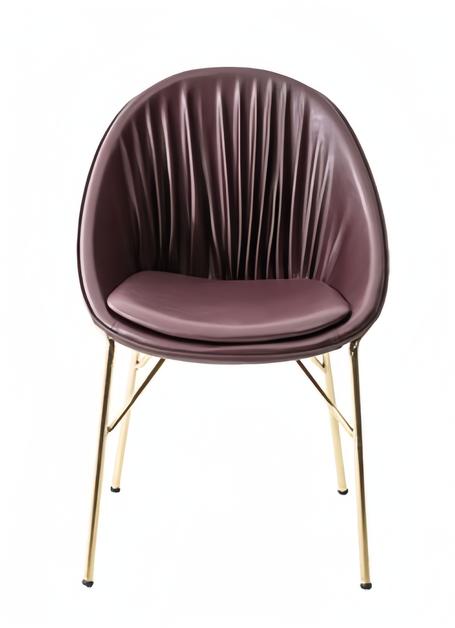 Esszimmer Moderne Design Textil Braun Lehnstuhl Stuhl Polsterstuhl Luxus Möbel