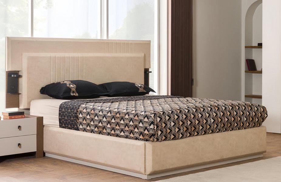 Schlafzimmer Set Bett mit 2x Nachttische Komplett luxus Einrichtung Moderne