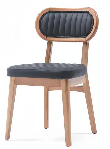 Esszimmer Moderne Design Textil Braun Lehnstuhl Polsterstuhl Luxus Möbel