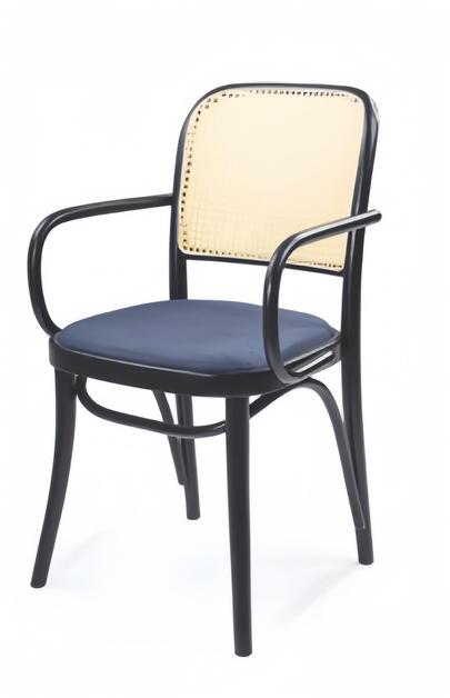 Moderne Polsterstuhl Design Blau Lehnstuhl Stuhl Armlehne Esszimmer Möbel