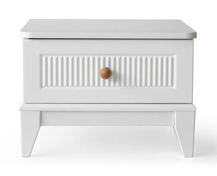 Nachttisch Nachtkonsole Beistelltisch Konsolen Tische Holz Weiß Tisch Neu