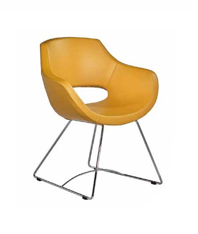 Bürosessel Bürostuhl Sessel Chef Arbeitsstuhl Orange Moderne Möbel Kunstleder