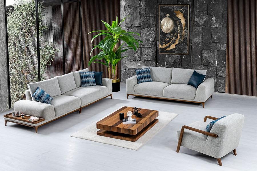 Sofa Wohnzimmergarnitur Polstergarnitur Set Sofakombination Sitzgarnitur 4+3+1