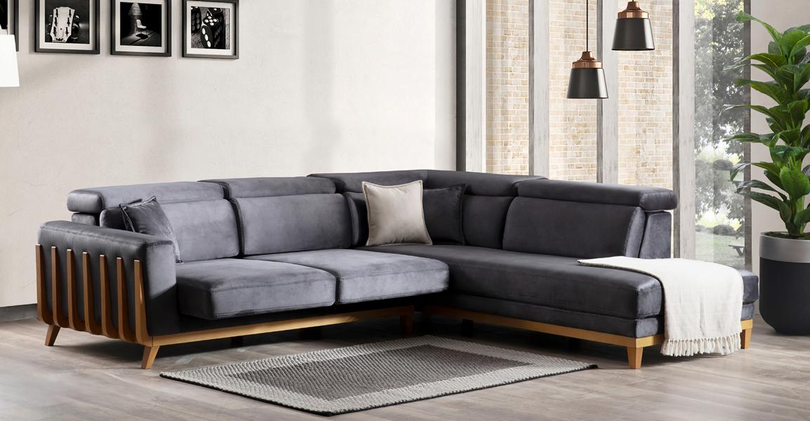 Wohnlandschaft Eckcouch Ecklounge Polsterecke Ecksofa Design Sofa Couch 305x250