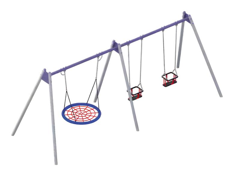 Schaukelplatz Rutschbahn Klettergarten Vergnügungsbereich Naturspielplatz Kinder