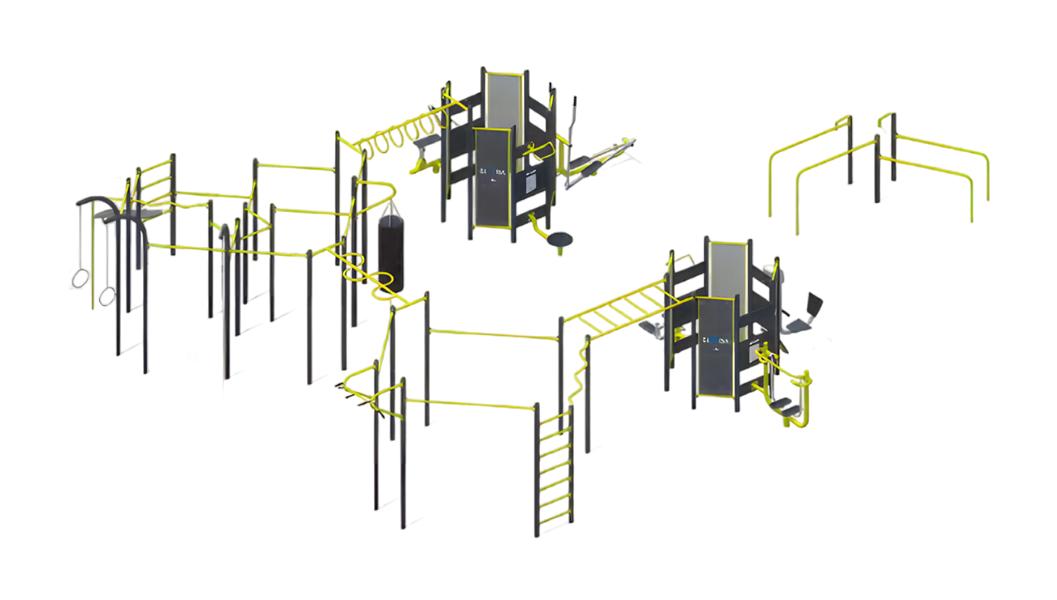 Kinderspielplatz Straßensportgeräte Klimmzugstangen Freizeitpark Schultermuskeln