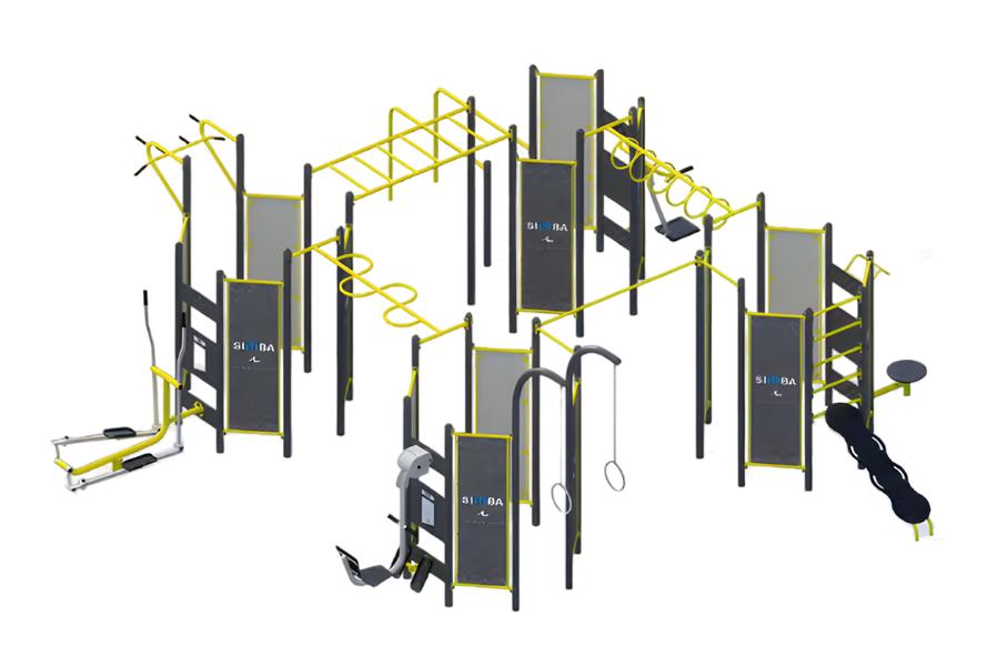 Straßensportgeräte Klimmzugstangen Freizeitpark Schultermuskeln Brustmuskeln