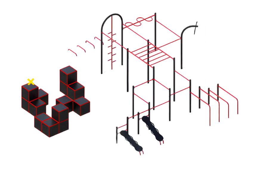 Klimmzugstangen Straßensportgeräte Parallelbarren Slacklines Schultermuskeln
