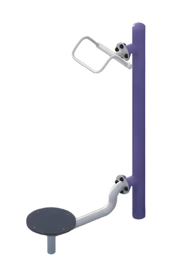 Straßensportgeräte Schrägbank-Sit-Ups Seitliche Crunches Bergsteiger mitDrehung