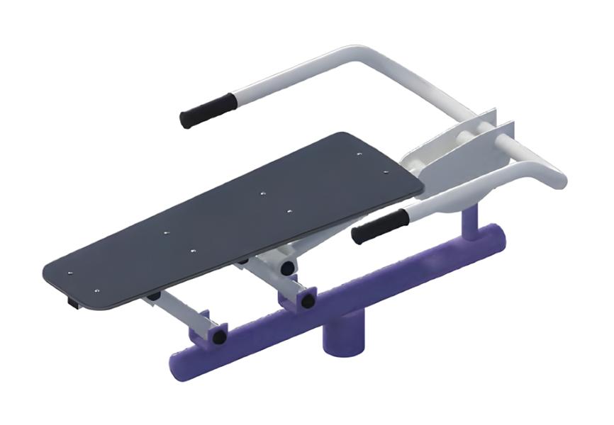 Bankdrückbank Straßensportgeräte Schulterpresse Rudergerät Seilzuggerät Dips