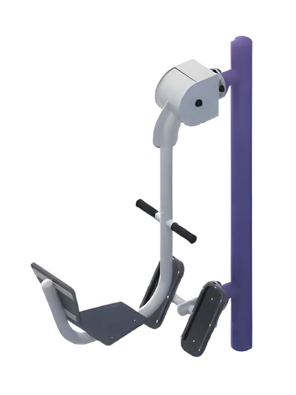 Straßensportgeräte Adduktorenmaschine Beinpresse Wadenpresse Ellipsentrainer