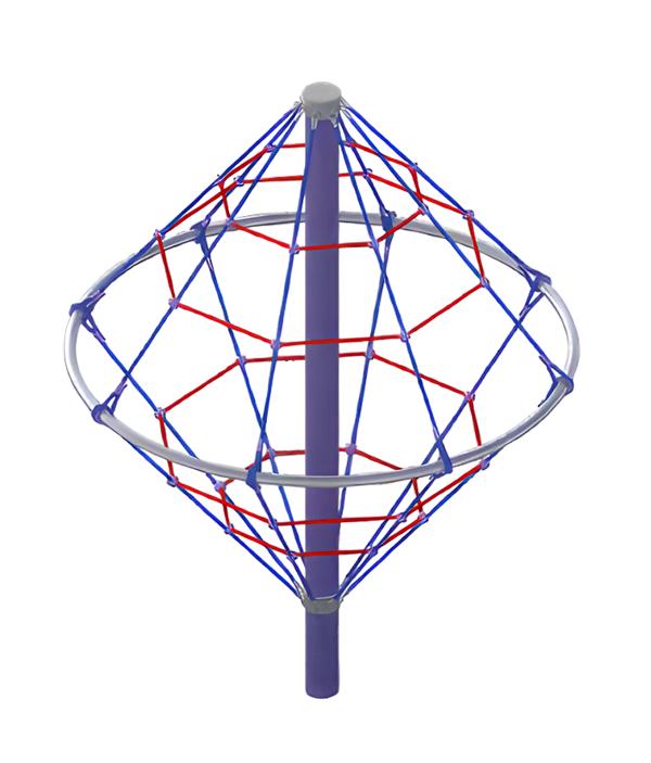 Seilklettergerät Abenteuerkegel Netzpyramide Seilkletterpyramide Hangelkegel