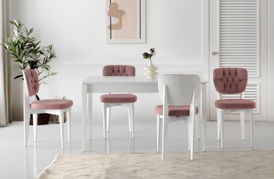 Komplette Esszimmer Ausziehbar Tisch Essecke Esstisch Stühle 7tlg Weiß