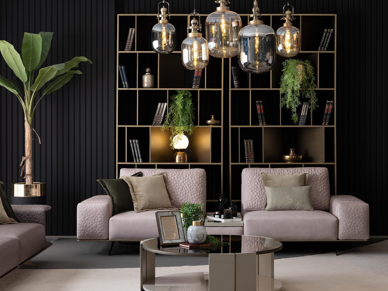 Stilvolle Sofa 3 Sitzer Rosa Wohnzimmer Modernen Design Sofas Couchen