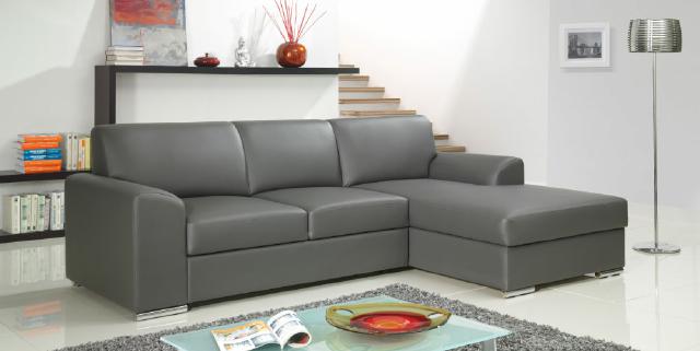 ECKSOFA TEXTIL POLSTER STOFFSOFA MIT BETTFUNKTION OSLO FH