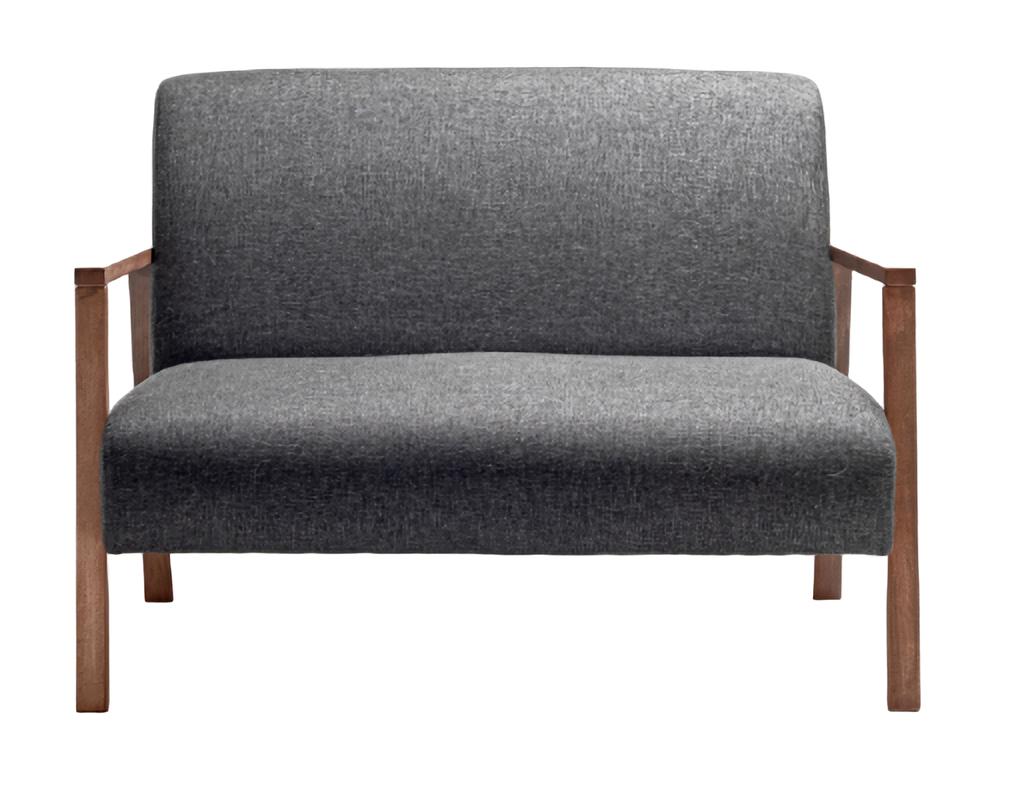 Wohnzimmer Zweisitzer Sofa Couch Textil Design Möbel Einrichtung Couch