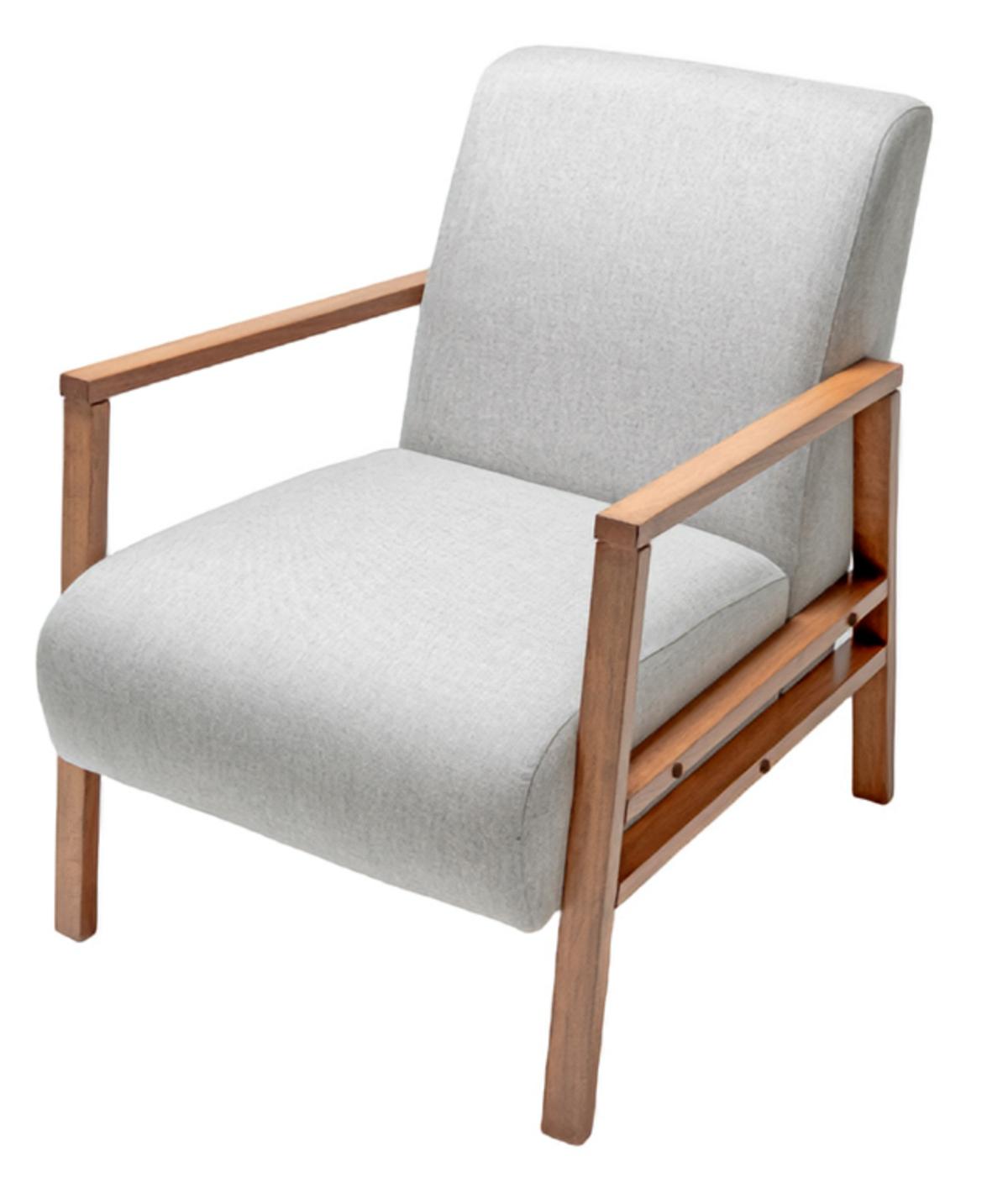 Wohnzimmer Sessel Einrichtung Luxus Polstersessel Grau Design Textil