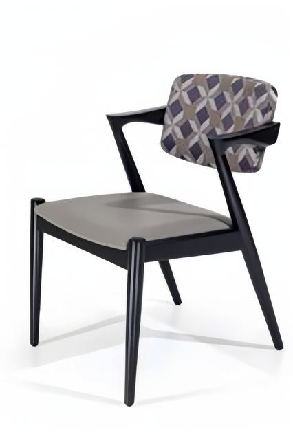 Polsterstuhl Moderne Design Textil Stuhl Grau Esszimmer Luxus Möbel