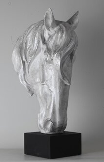Design Pferd mit Sockel Figur Statue Skulptur Figuren Skulpturen Dekoration Deko