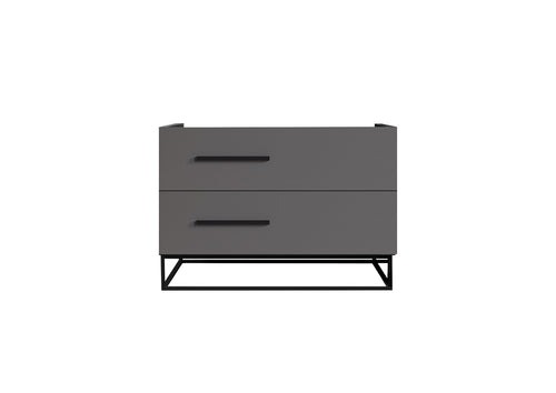 Holzmöbel Nachttisch Schlafzimmer Einrichtung Luxus Design Möbel Grau