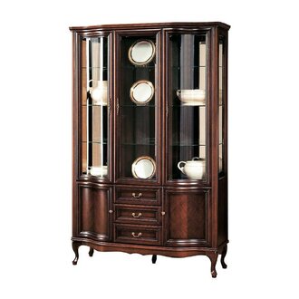 Klassische Vitrine Schrank Italienische Möbel Vitrinenschrank Vitrinen Neu W-W3