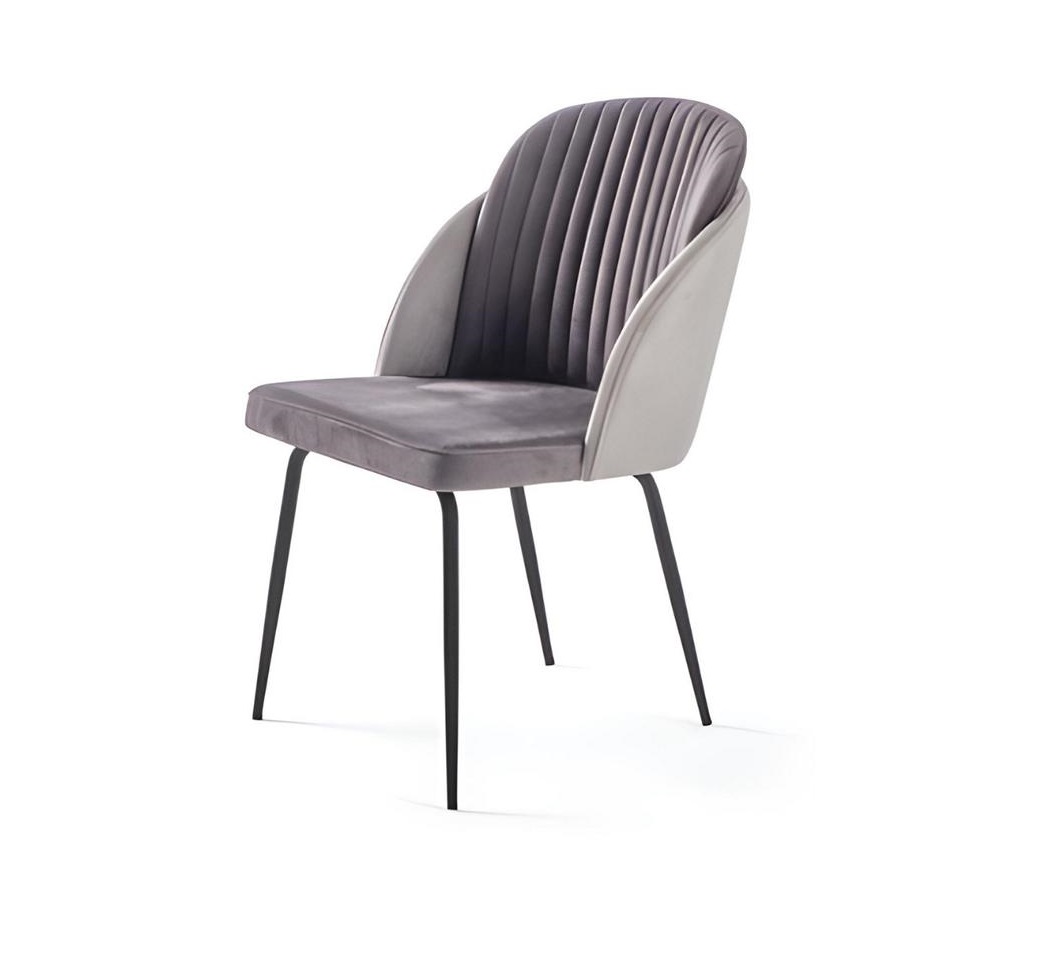 Sitz Stuhl Lehnstuhl Designer Sitzmöbel Esszimmer Stühle Grau Möbel