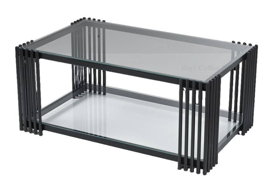 Metall Couchtisch Schwarz Luxus Design Elegantes Möbel Wohnzimmer Couchtische