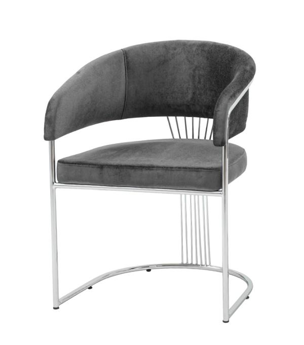 Esszimmer Luxus Stuhl Grau Modernen Designen Lehnstühle Möbel Hochwertig