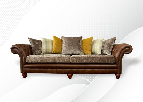 Design Sofa 4 Sitz Wohnzimmer Couch Couchen Polster Sofas Chesterfield xxl big