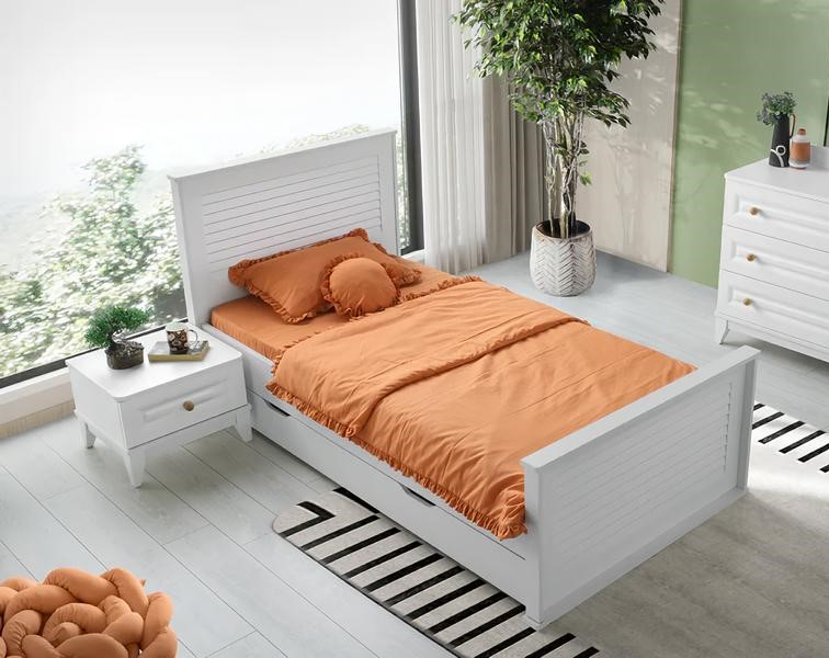 Kinderzimmer Set  2-tlg. Nachttisch und Bett praktische und stilvolle Möbel