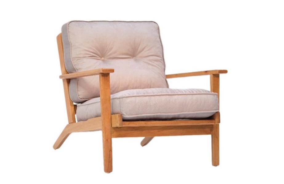 Sessel Holzsessel Stuhl Polsterstuhl Sitzsessel Esszimmerstuhl Mit Kissen