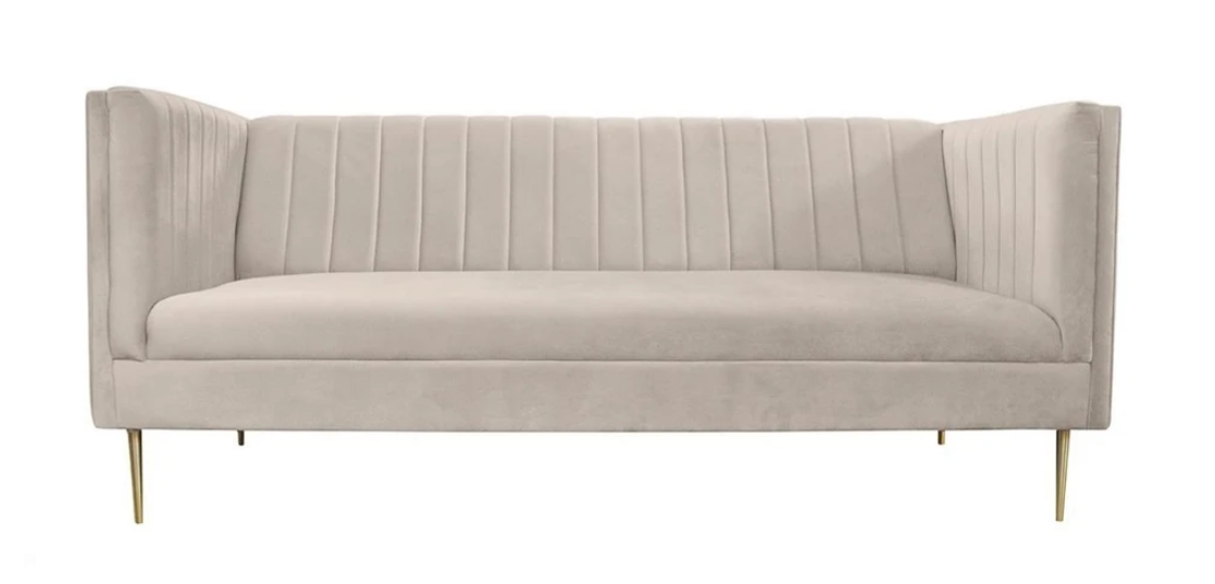 Dreisitzer Stoff Wohnzimmer Design Couchen Polster Sofa Sofas Italienische Möbel