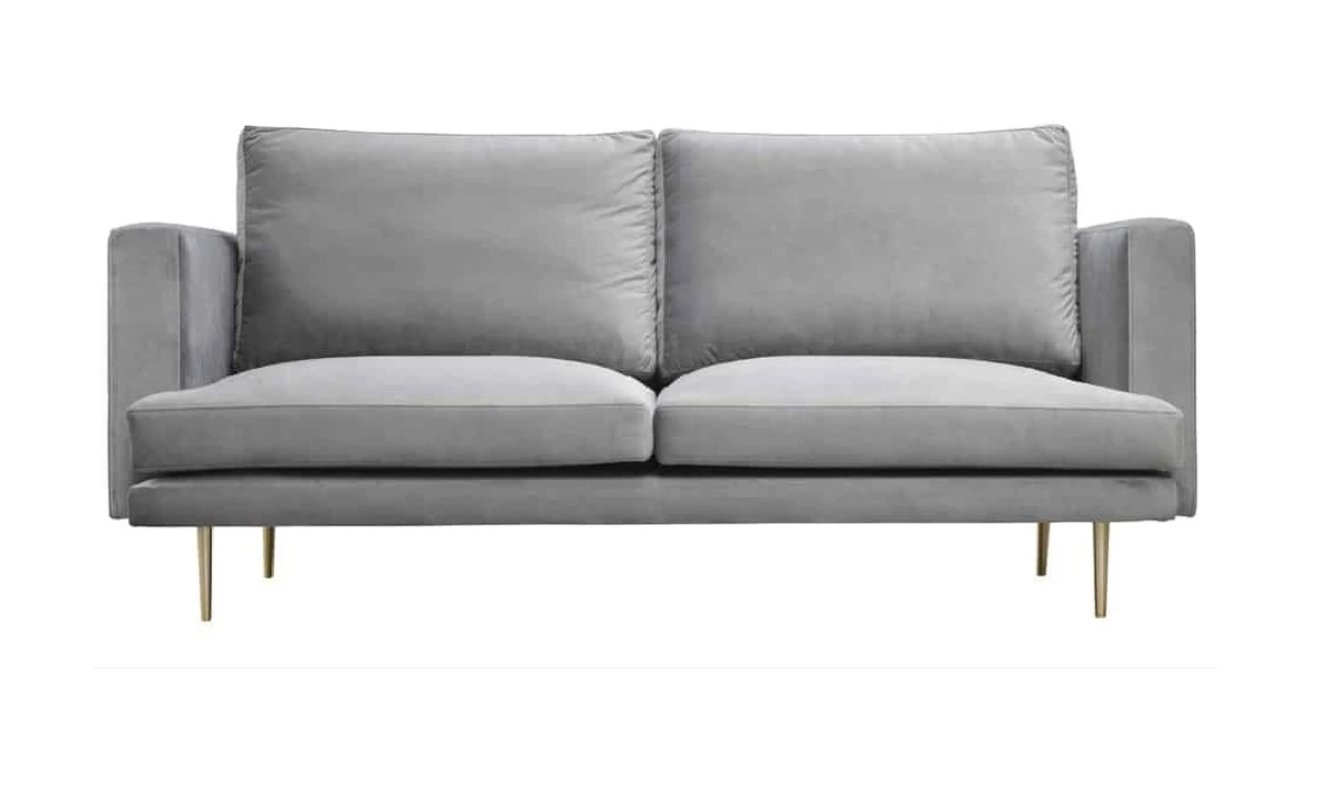 Grau Dreisitzer Sofa Wohnzimmer Design Couchen Polster Sofas Italienische Möbel