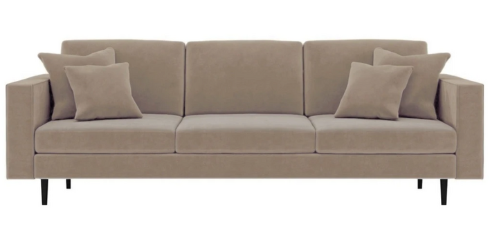 Italienische Stil Möbel Sofa Couch Textil Stoff Samt Sofas Couchen Wohnzimmer