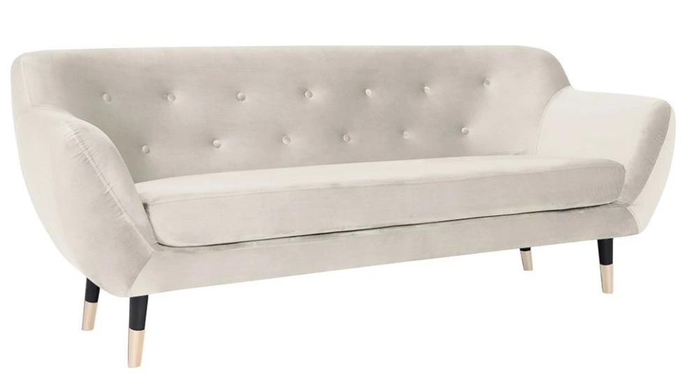 Beige Stoff Wohnzimmer Design Couchen Polster Sofa Sofas Chesterfield Dreisitzer