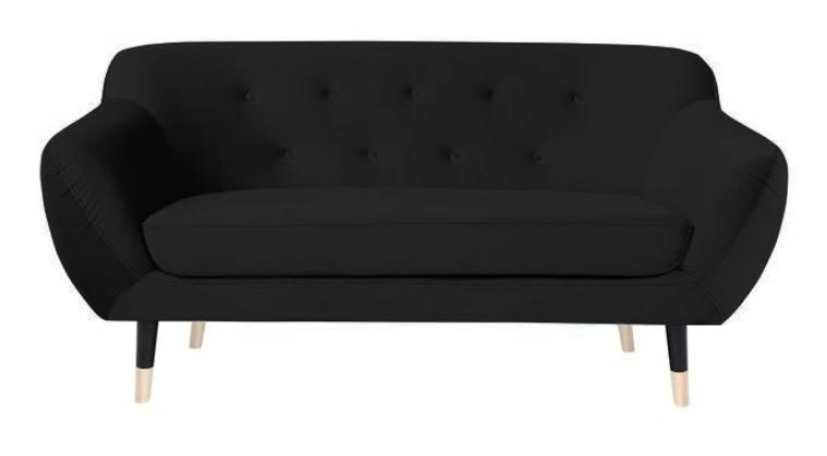 Schwarz Chesterfield Möbel Neu Wohnzimmer Modern Design Sofa Textil Sofas Neu