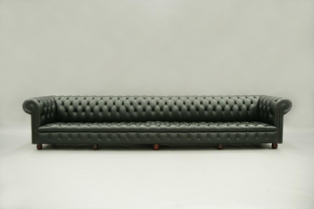 Chesterfield Design Luxus Polster Sofa Couch Sitz Garnitur Leder Neu Sofas #226