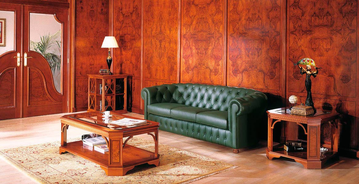 Chesterfield Design Polster Couch Leder Sofa Garnitur Luxus Textil Sofas #140