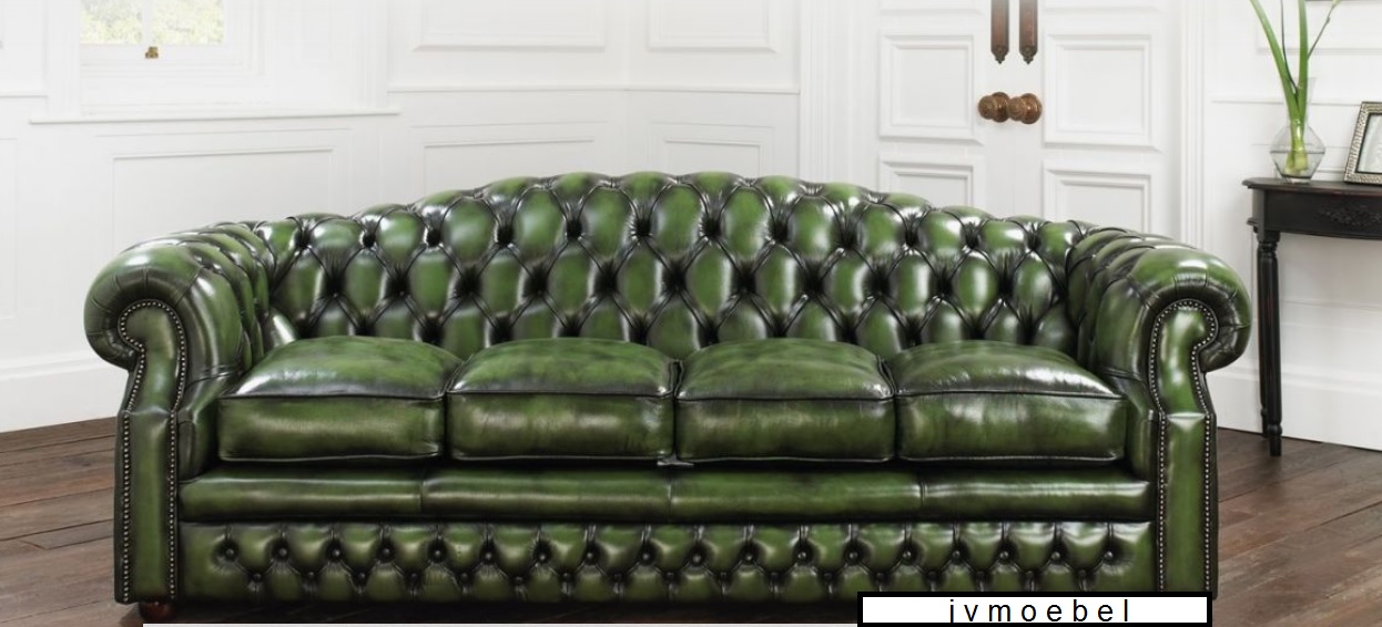 Chesterfield Sofa Couch Ledersofa Big XXL Couch Garnitur 4 Sitzer Neu 161013-18