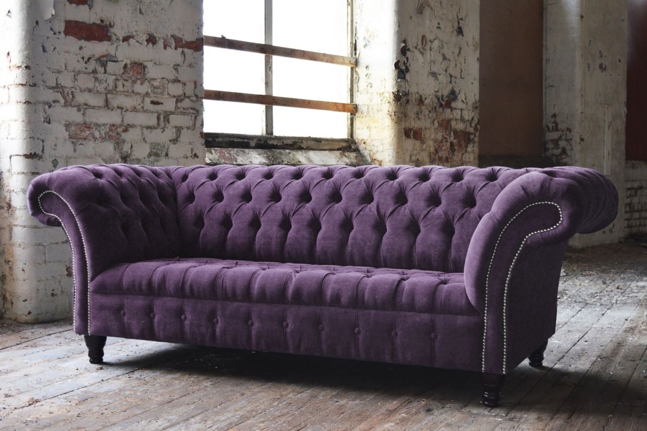 Chesterfield 3 Sitzer XXL Polster Sitz Couch Sofa Garnitur Big Couchen 2016-43-