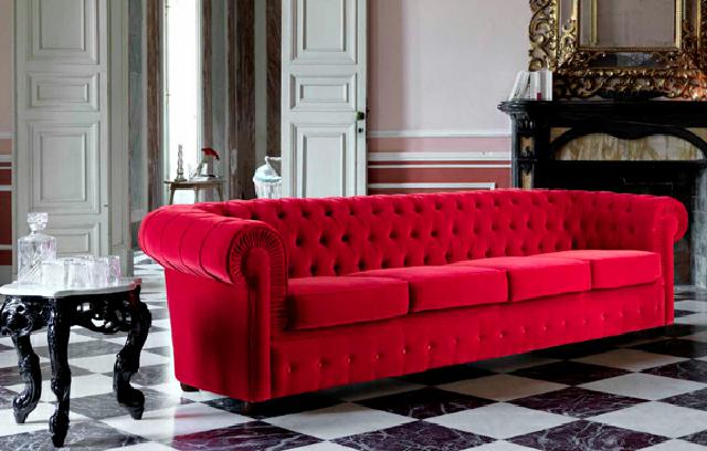 Chesterfield XXL BIG Sofa Couch Textil Samt Stoff Polster Garnitur Luxus Design