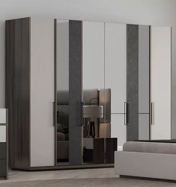 Kleiderschrank Schlafzimmerschrank Garderobenschrank Einbauschrank mit Spiegel