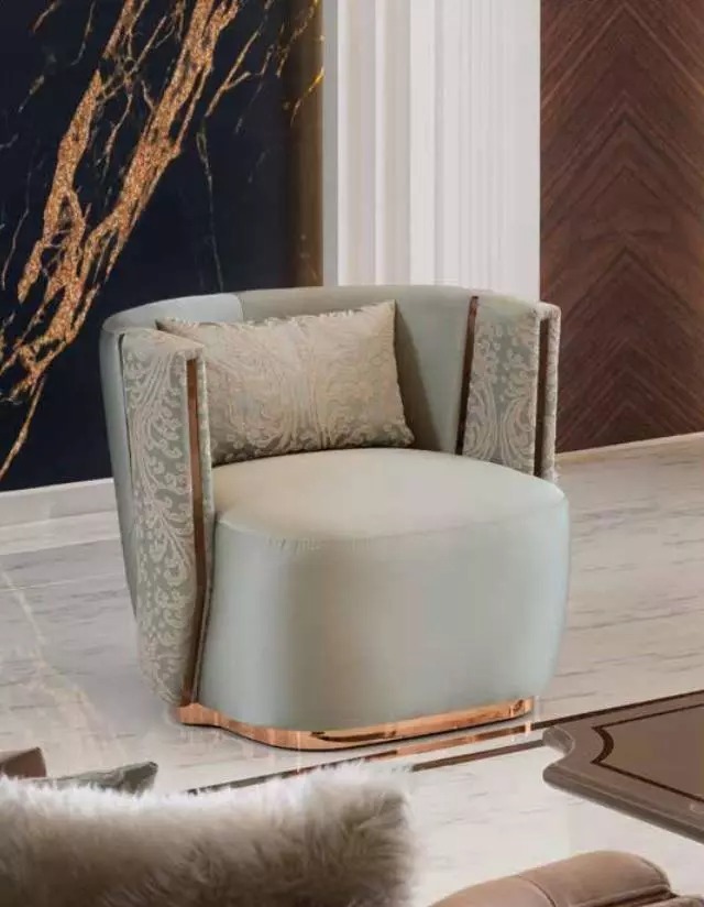 Luxus Hotel Lounge Club Sessel Turkis Klassischer Einsitzer Sessel Möbel