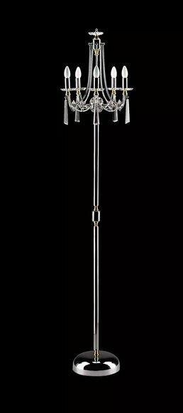 Kristall Stehlampe Standlampe Stand Luxus Leuchten Lampen Lampe Silber Sofort