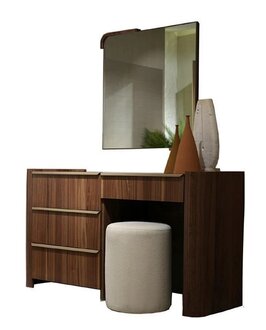 Luxus Schminktisch mit Hocker Konsole Kommode Sitzhocker Schlafzimmermöbel