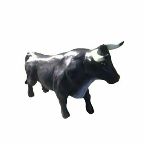 Stier Dekorative Statue Garten Figuren Statuen 110 cm Lebensgroß Figur Plastik Sofort
