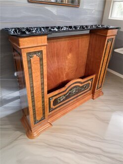 Dekokamin Wohnzimmer Luxusmöbel Kamin Holz Metall Sofort