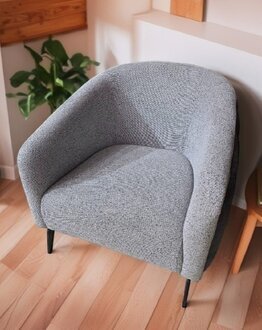 Einsitzer Sessel Couch Polster Möbel Club Grau Designer Sessel Sofort