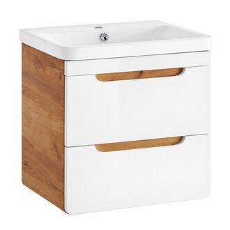 Design Waschbecken 57cm Badezimmer Waschtisch Bad Becken Hochglanz Weiß Sofort